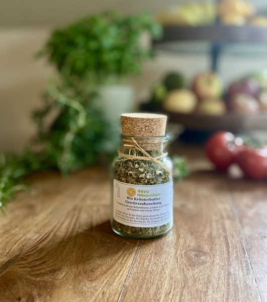 Bio Kräuterbutter Gewürzubereitung (70 g im Korkenglas)